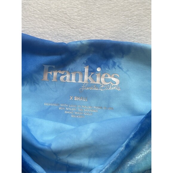 Frankie’s Bikinis Jared Bottom In Aqua Tie Dye Sz XS New - Picture 6 of 8